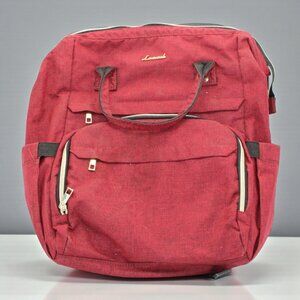 Lovevook Laptop Backpack For Women 18" Red Water-Resistant Travel Bag W/USB Port